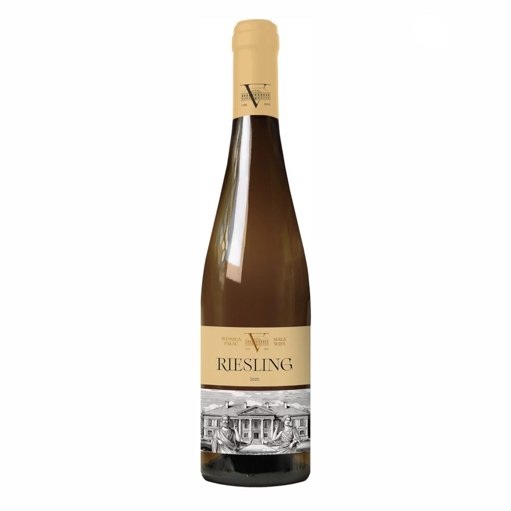 Wino Winnica Pałac Mała Wieś Riesling 12% białe wytrawne 750 ml 2025