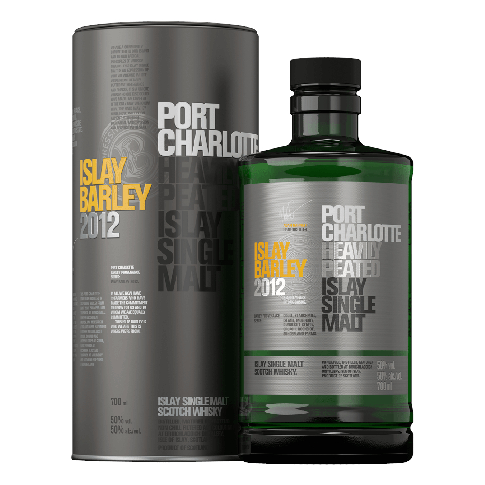 Whisky Port Charlotte Islay barley 2012 50% 700 ml tuba