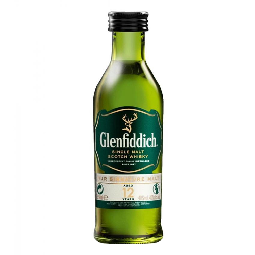 Whisky Glenfiddich 12 YO 40% 50 ml