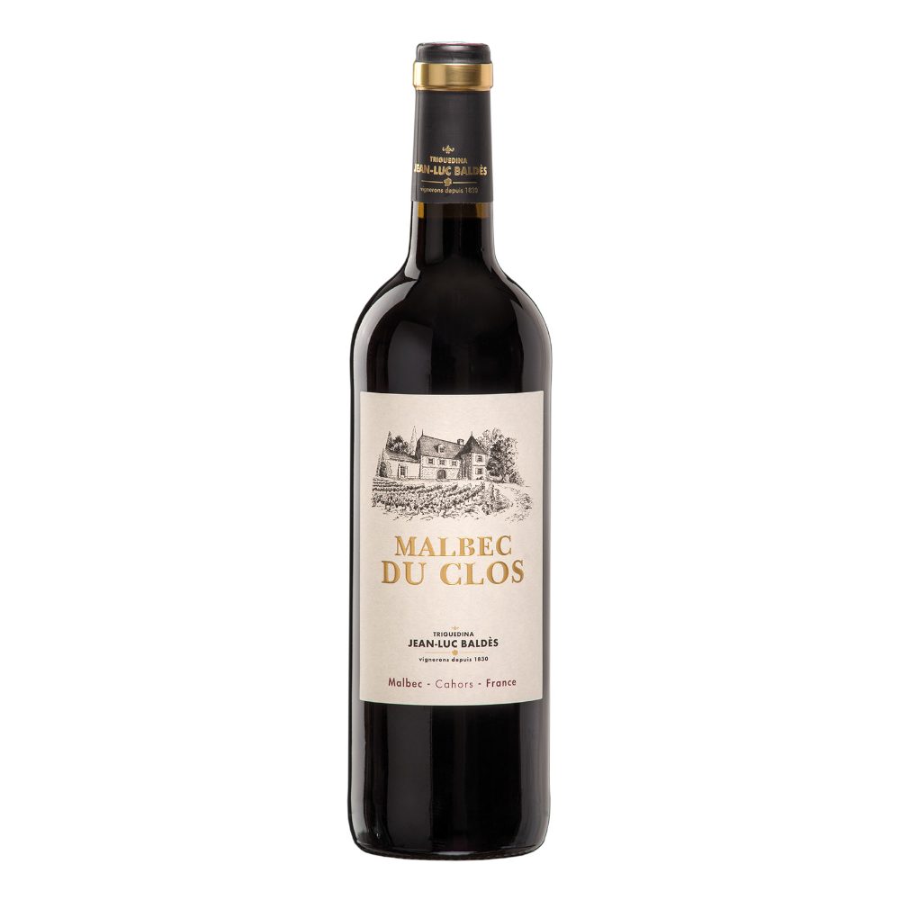 Wino Jean-Luc Baldes Malbec Du Clos 2022 13,5% czerwone wytrawne 750 ml