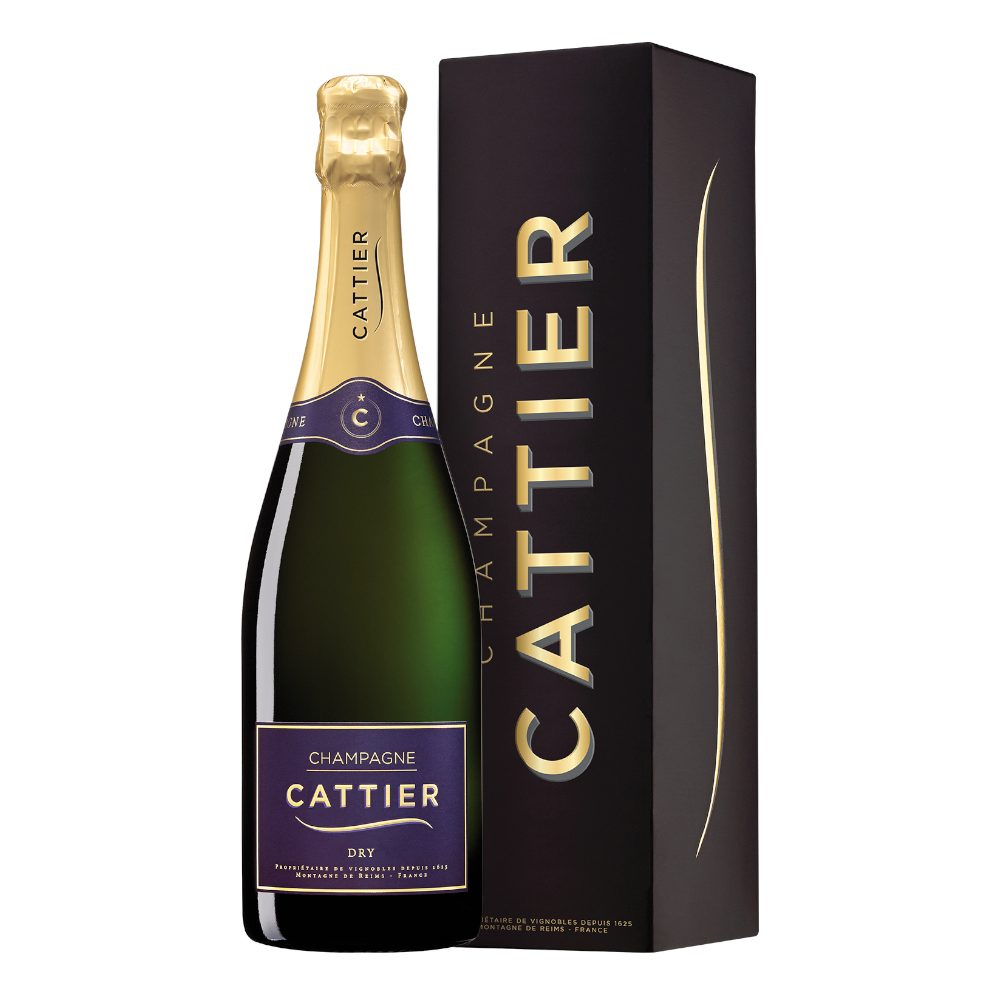 Szampan Cattier Dry 12,5% białe półwytrawne 750 ml kartonik