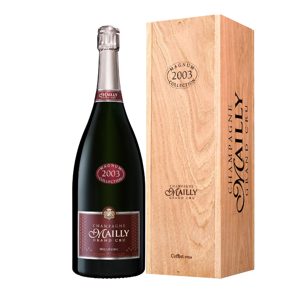 Szampan Mailly Millesime Collection 2003 12,5% białe wytrawne 1500 ml skrzynka