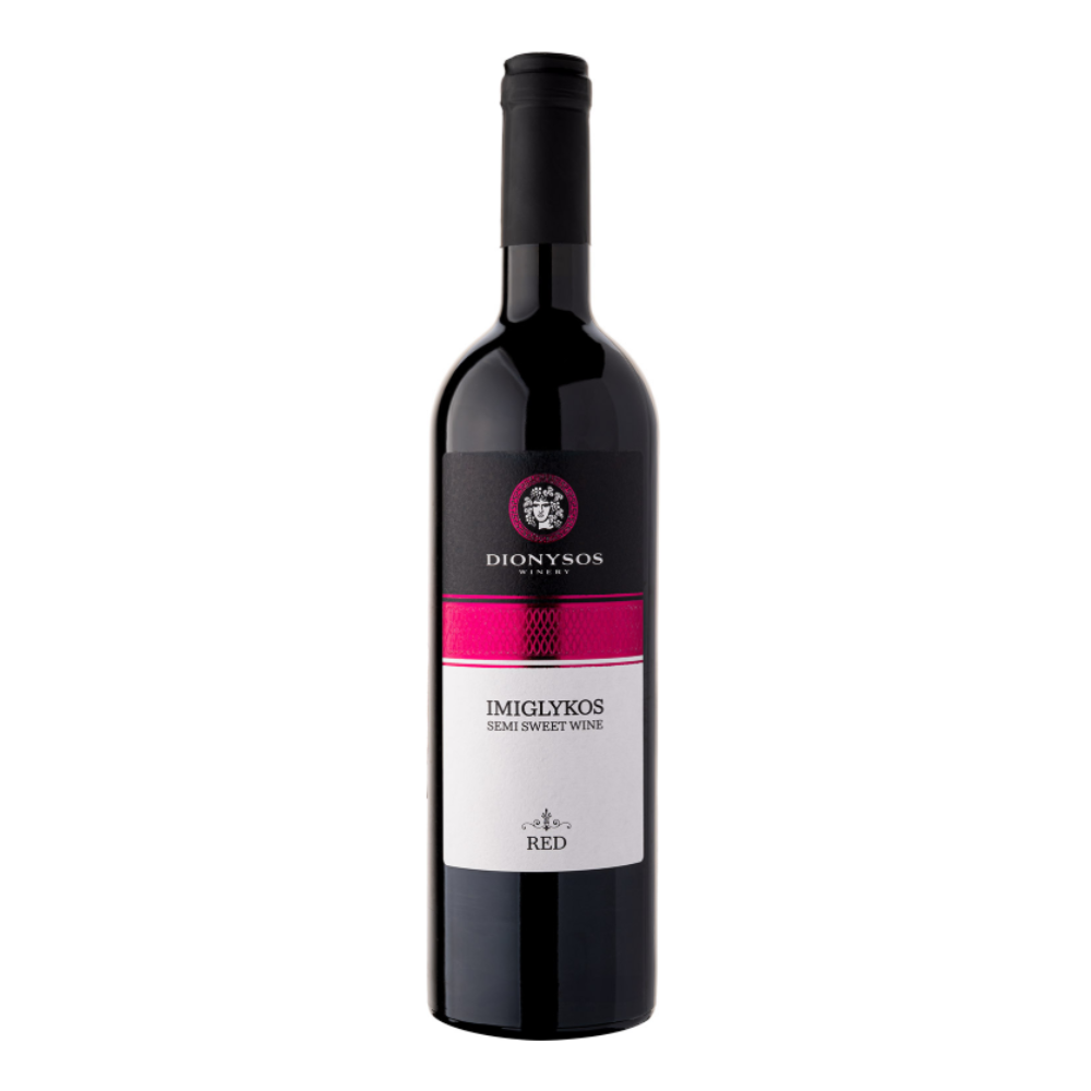 Dionysos Imiglykos Red Semi Sweet 11% czerwone półsłodkie 750 ml