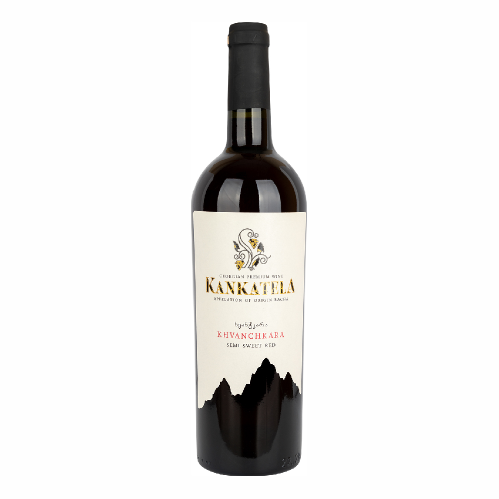 Wino Georgian Kankatela Khvanchkara 11,5% czerwone półsłodkie 750 ml