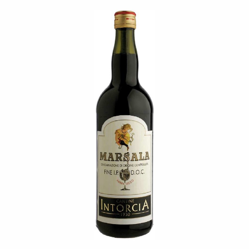 Wino Marsala Dry Intorcia 17% białe wytrawne 1000 ml