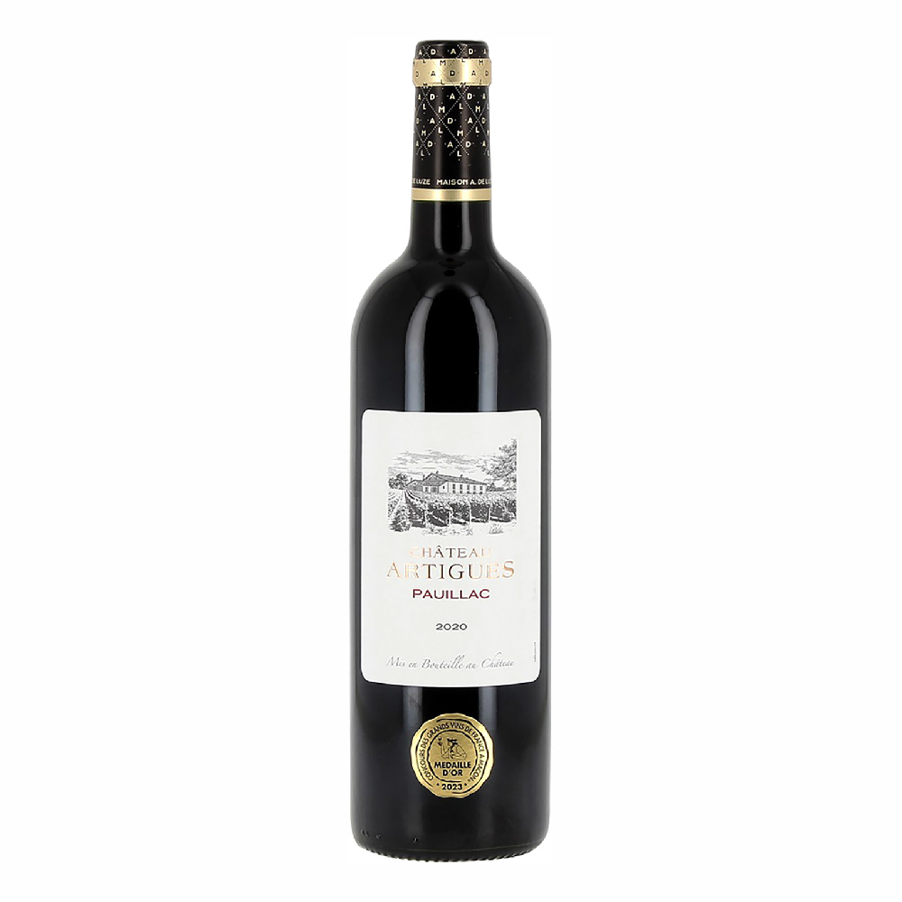 Wino Chateau Artigues Pauillac Red 2020 13% czerwone wytrawne 750 ml