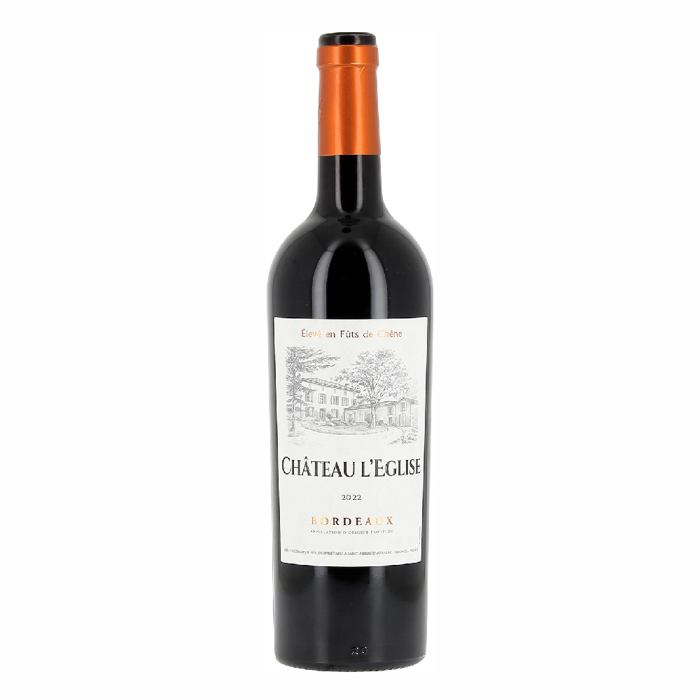 Wino Chateau L'eglise Bordeaux 2022 14% czerwone wytrawne 750 ml