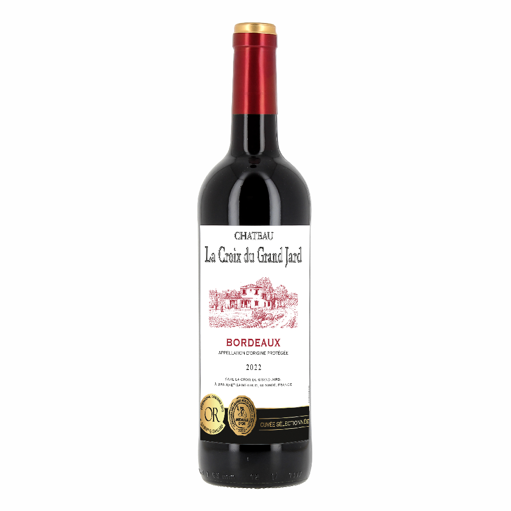 Wino Chateau La Croix Du Grand Jard Bordeaux 2022 13,5% czerwone wytrawne 750