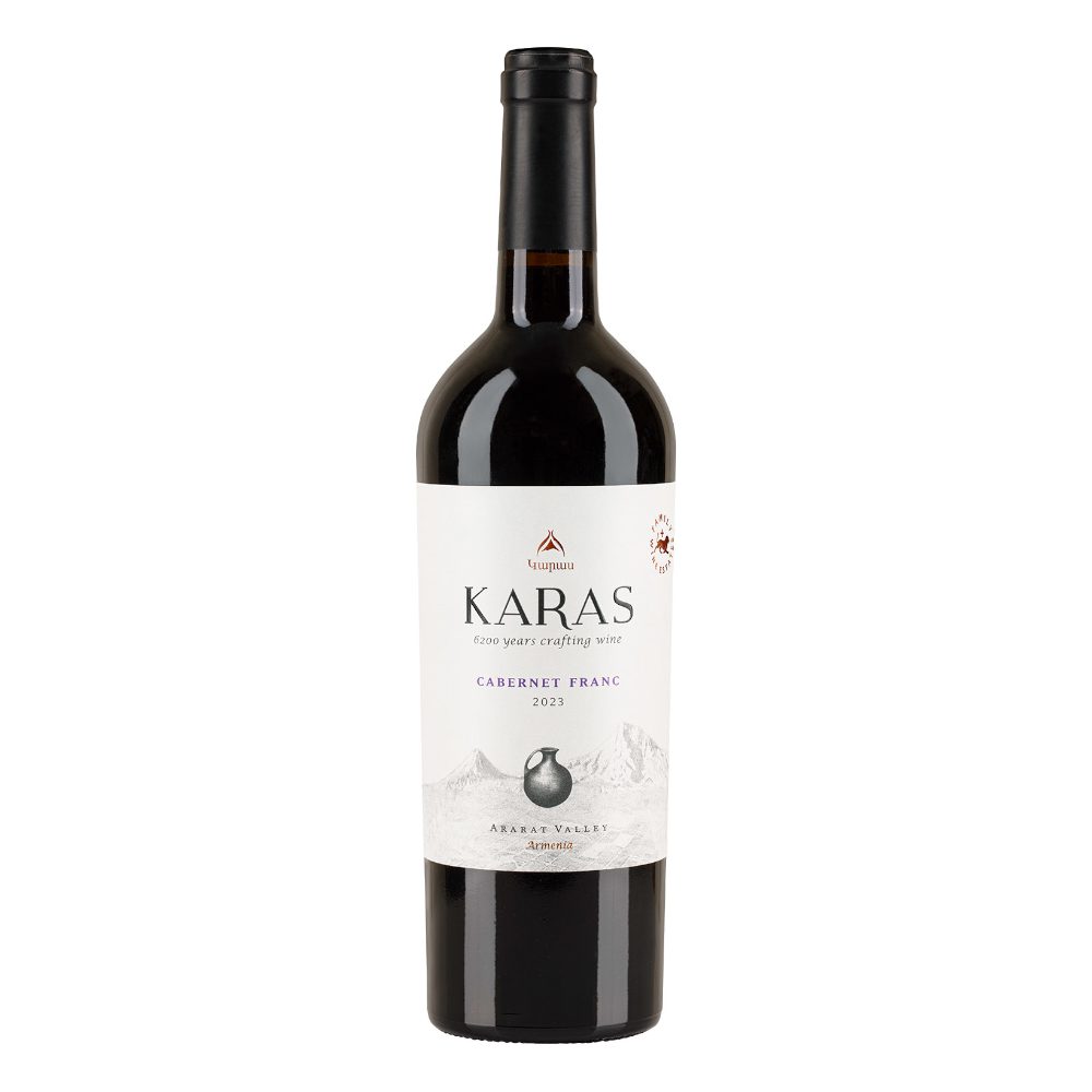 Wino Karas Cabernet Franc 2022 13,5% czerwone wytrawne 750 ml