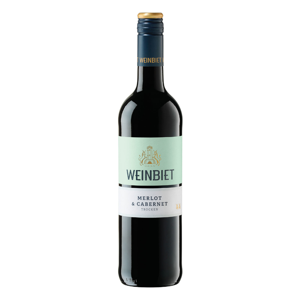 Wino Weinbiet Merlot & Cavernet Trocken 2021 13% czerwone wytrawne 750 ml