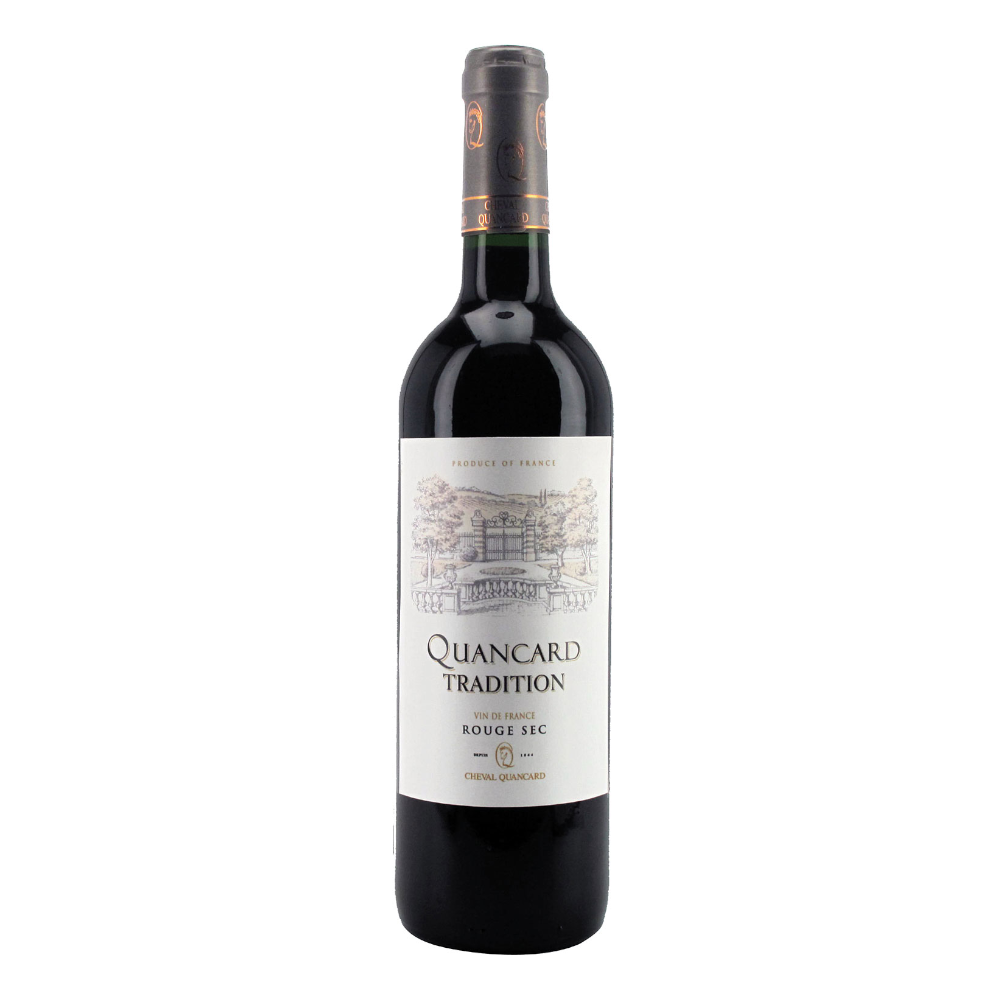 Wino Quancard Tradition Sec Rouge 12% czerwone wytrawne 750 ml