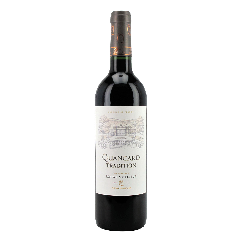 Wino Quancard Tradition Moelleux Rouge 11% czerwone półsłodkie 750 ml