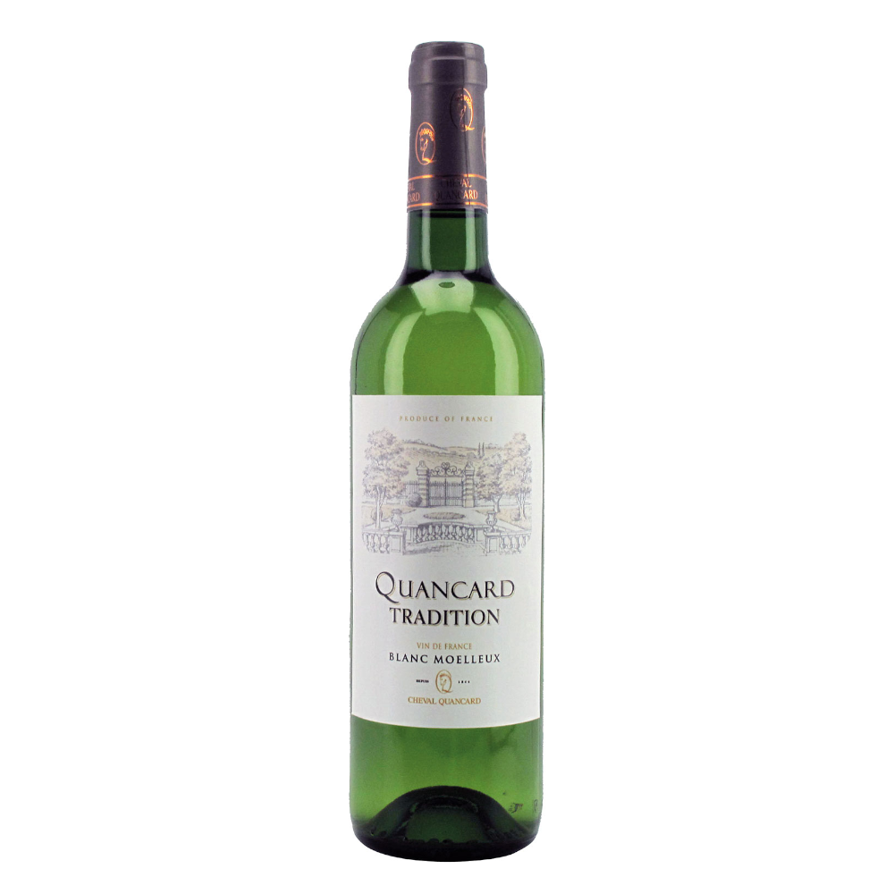 Wino Quancard Tradition Moelleux Blanc 11% białe półsłodkie 750 ml