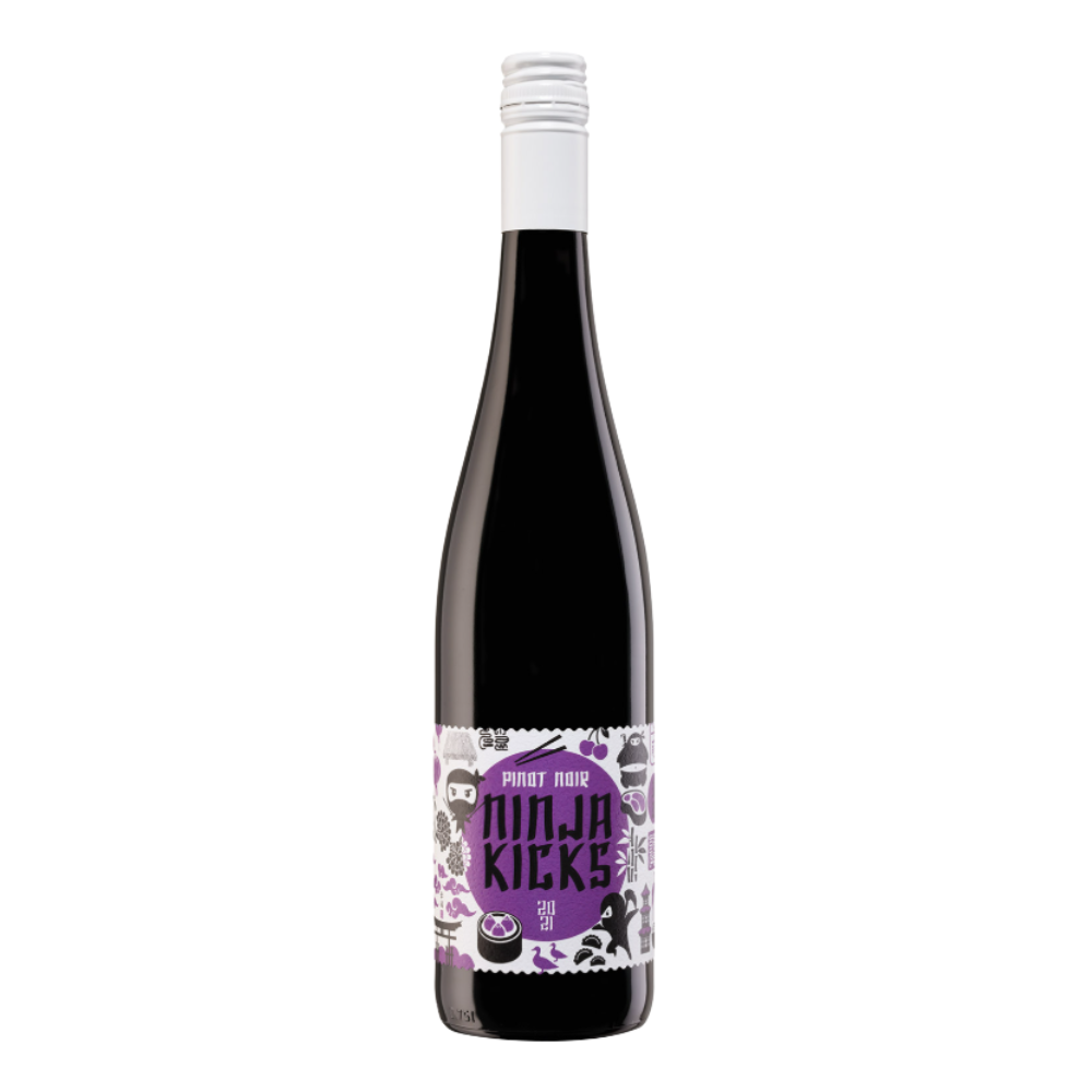 Wino Schmitt Sohne Pinot Noir Ninja Kicks 2021 11,5% czerwone półwytrawne 750 ml