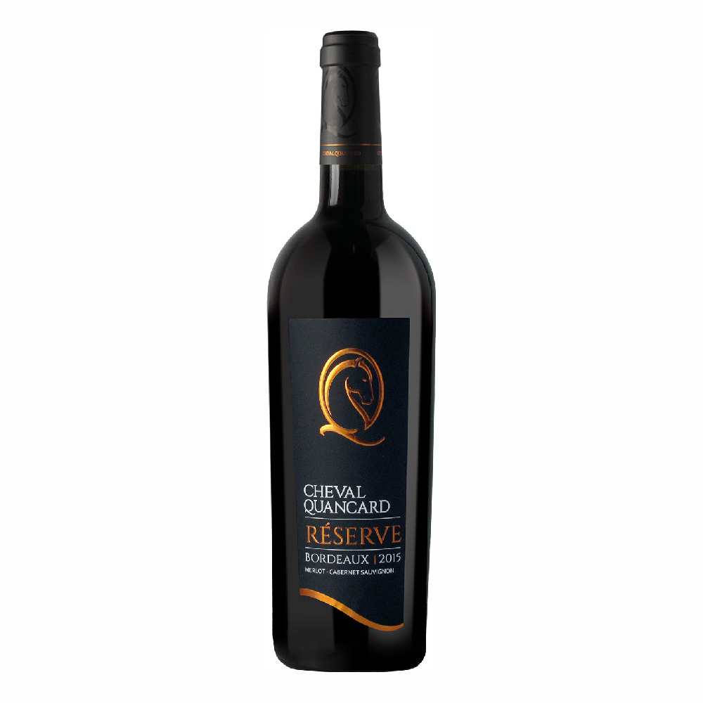 Wino Cheval Quncard Bordeaux Reserve Merlot Cabernet 2022 13% czerwone wytrawne 750 ml