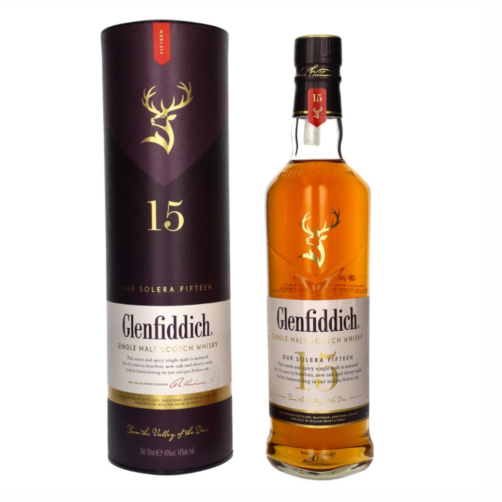 Whisky Glenfiddich 15 YO 40% 700 ml Tuba