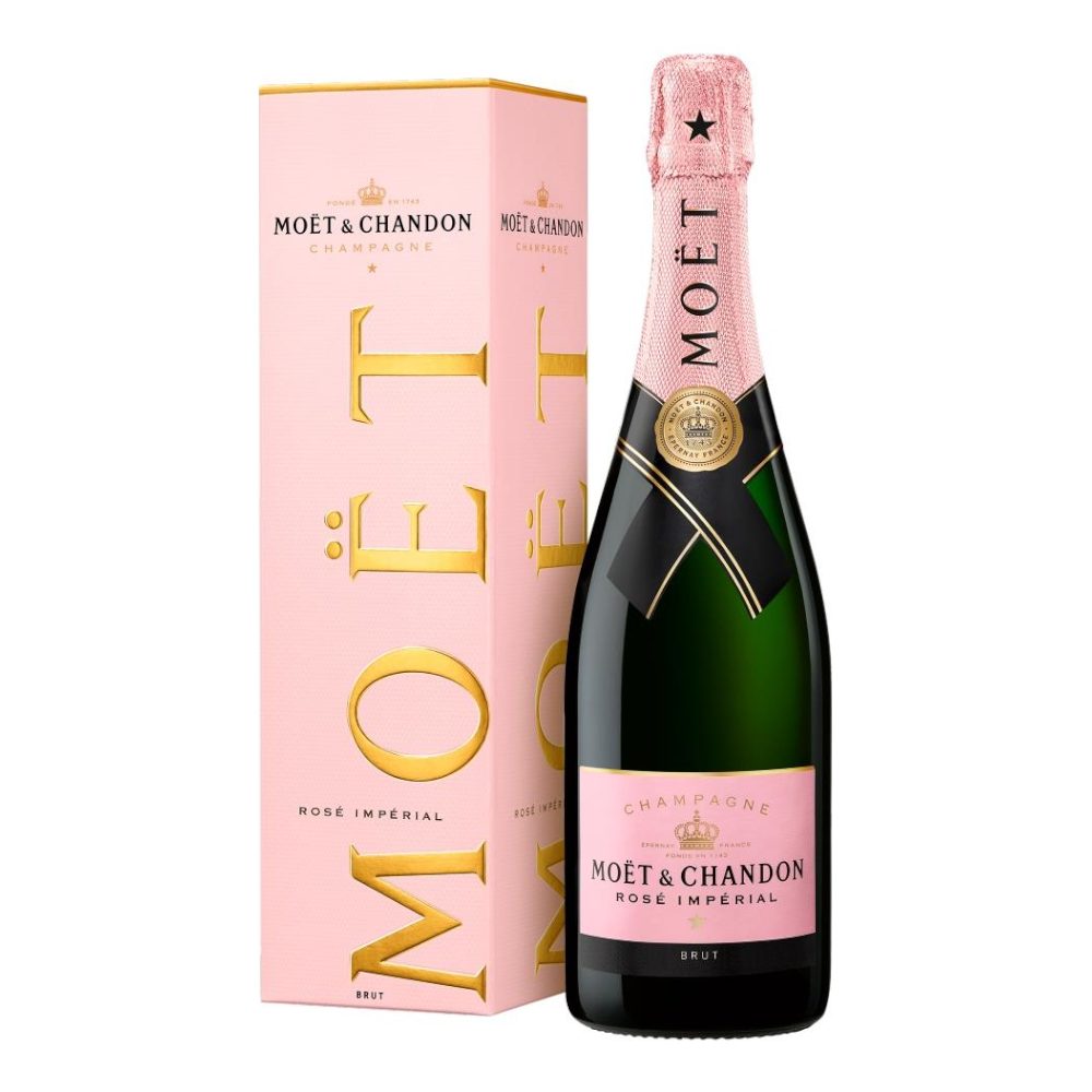 Szampan Moet & Chandon Rose Imperial 12% różowe wytrawne 750 ml